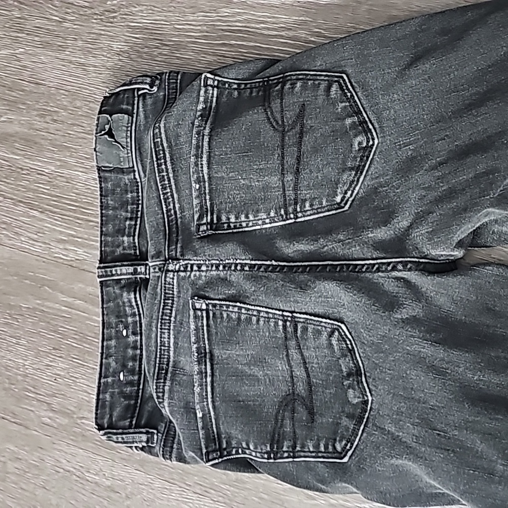 Womens super high rise jegging, black. American Eagle Outfitters. Sz 2 short - Picture 8 of 9